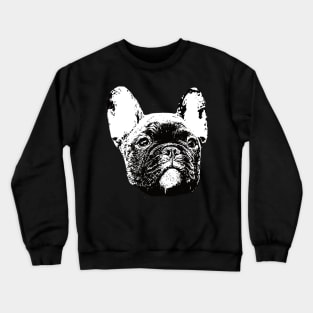 French Bulldog Face Design - A Frenchie Christmas Gift Crewneck Sweatshirt